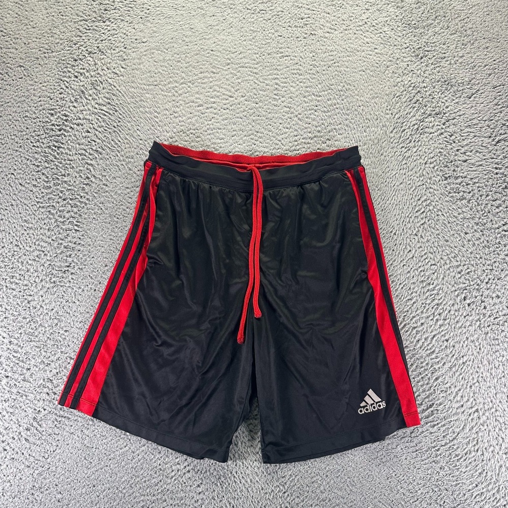 Adidas Climalite Shorts Mens L Black Athletic Drawstring Basketball Performance